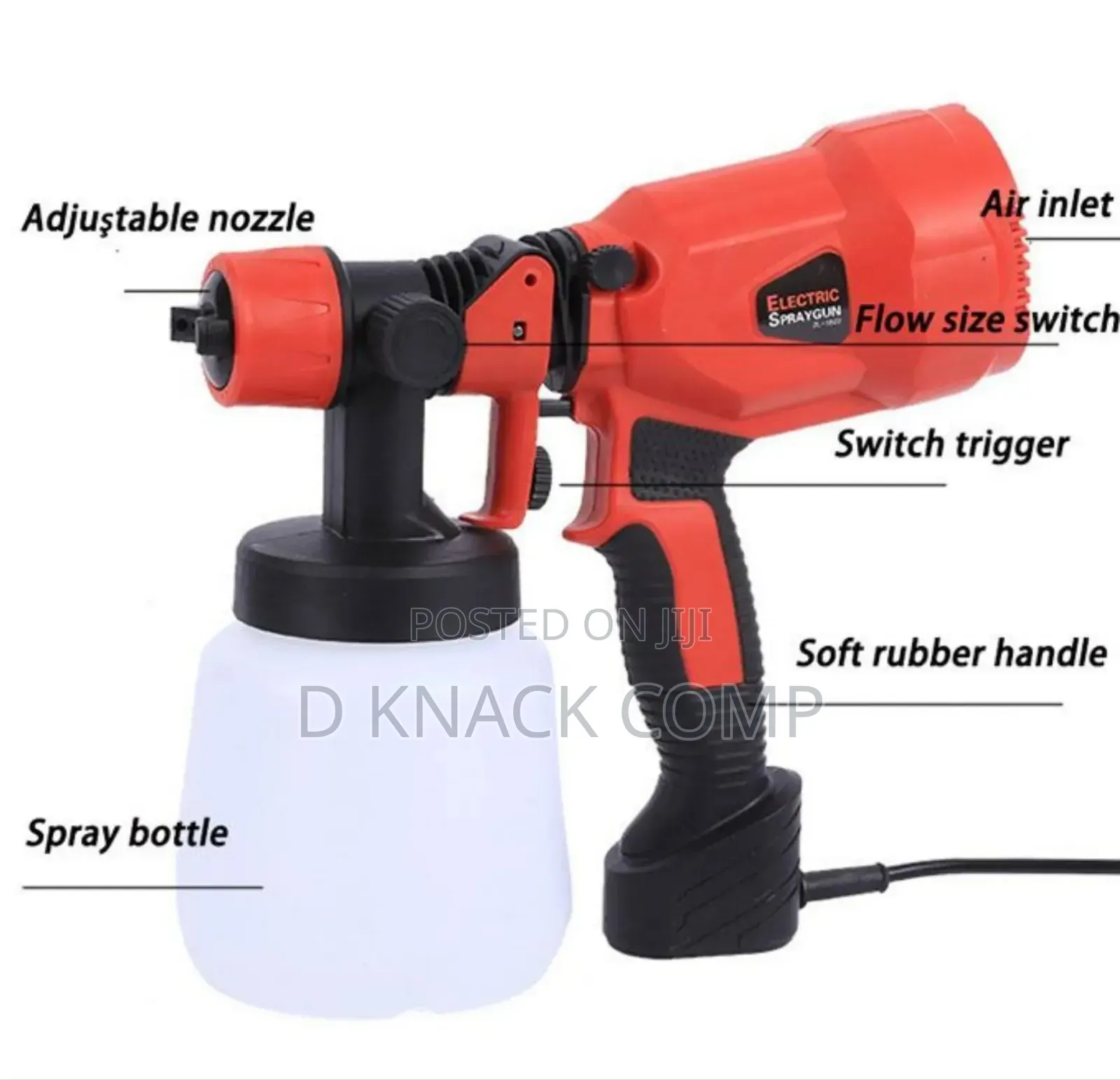1000ml Capacity Professional Electric Spray Paint Gun