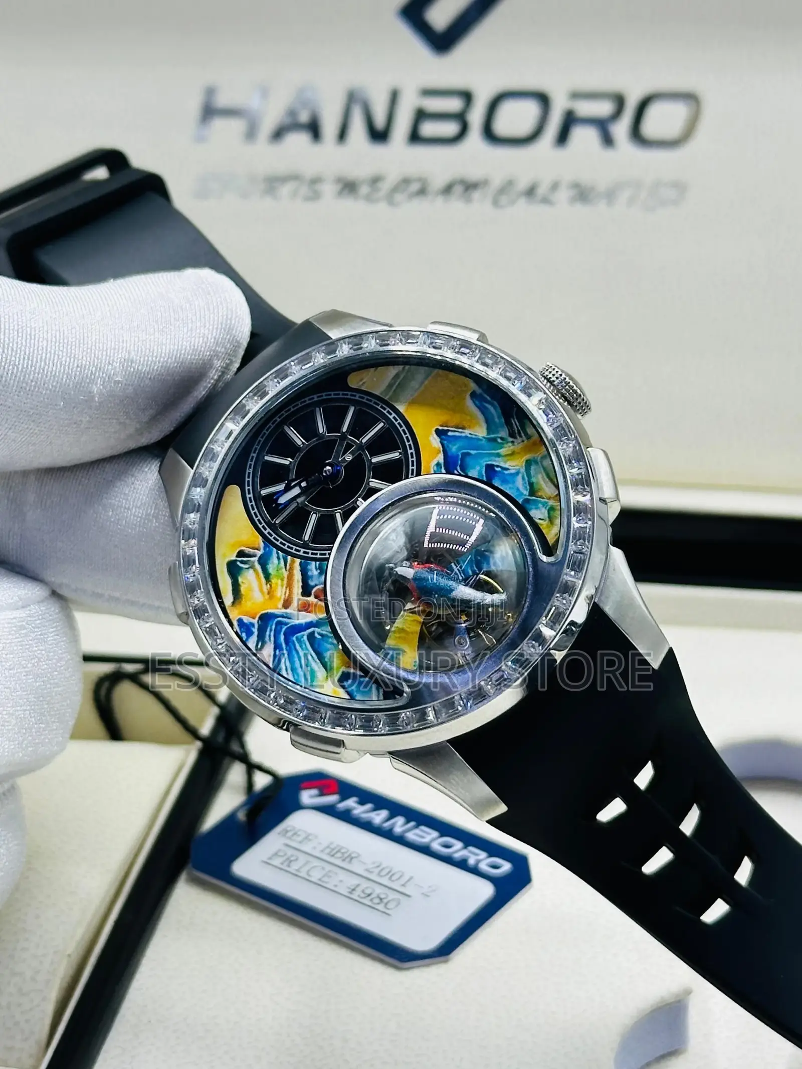 Quality Automatic Luxury Hanboro Rubber Watch