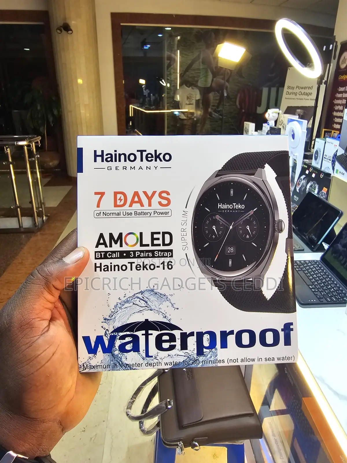 Hainoteko Watch 16, Waterproof Amoled Display Smart Watch