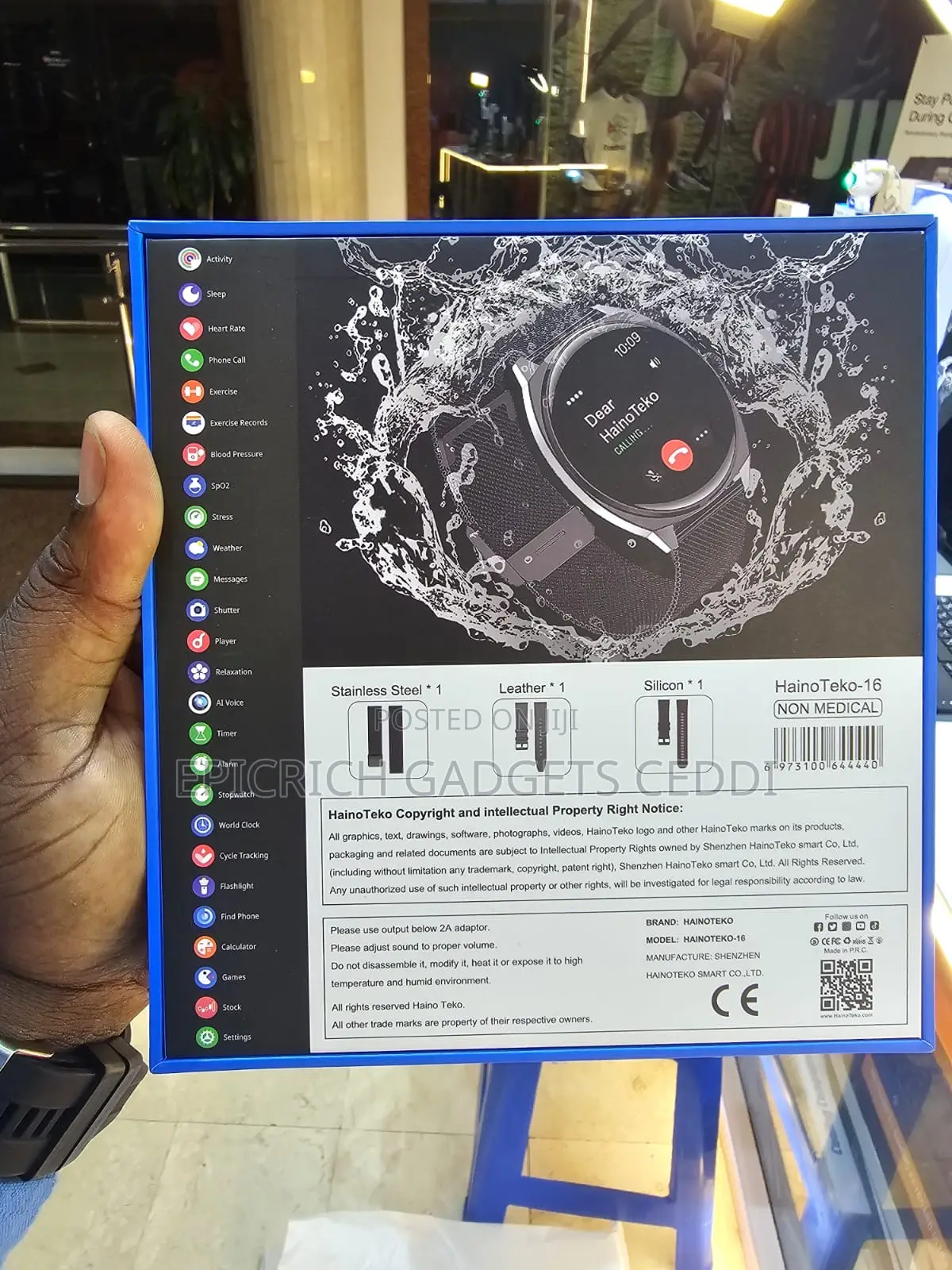 Hainoteko Watch 16, Waterproof Amoled Display Smart Watch