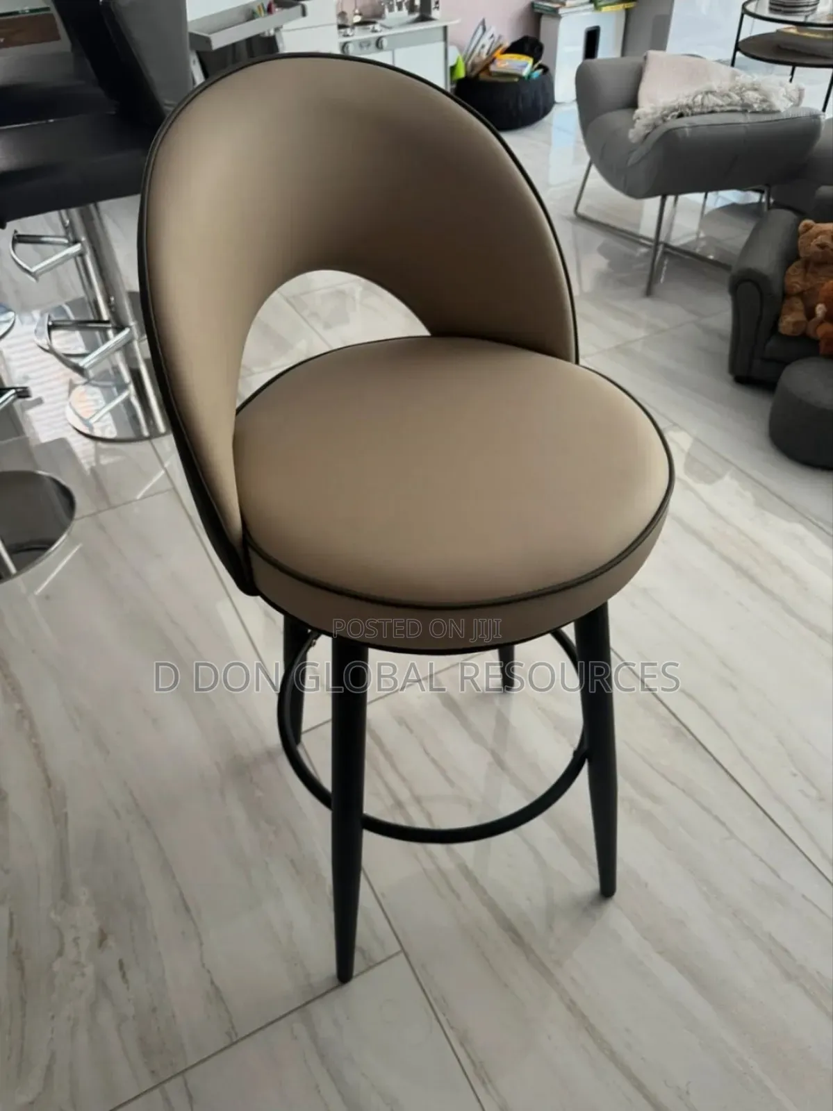 Luxury Armless Bar Chair