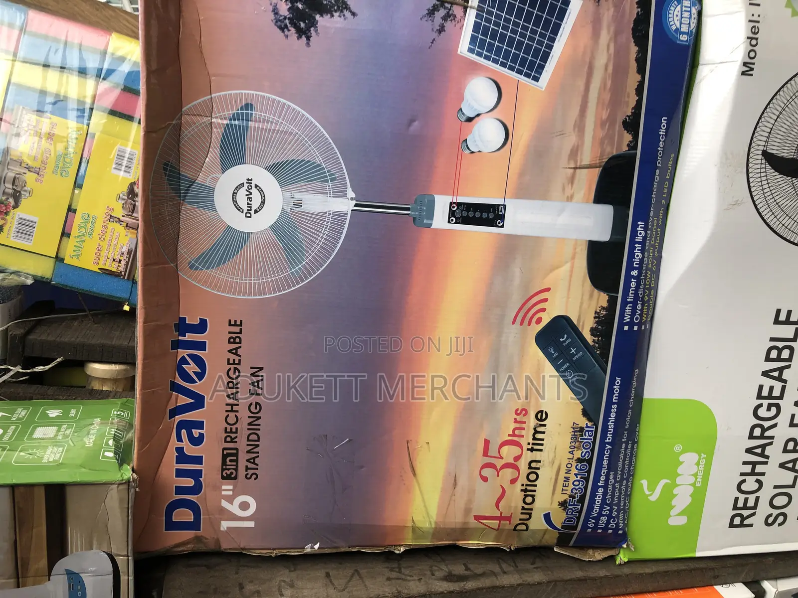 3in1 Duravolt Rechargeable Standing Fan