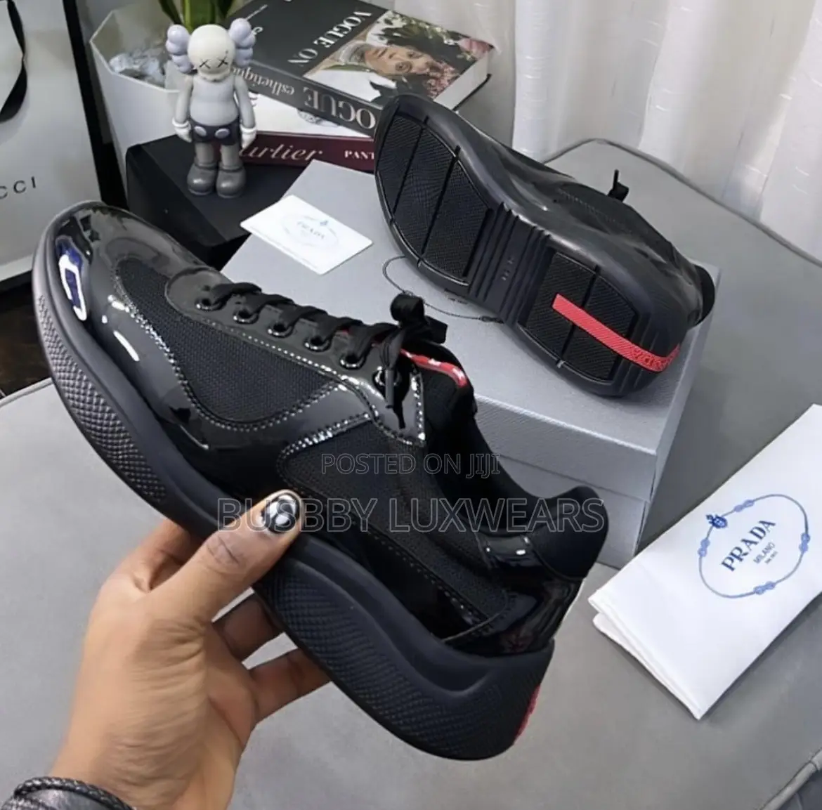Prada America's Cup Luxury Sneakers Available Only in Size 46