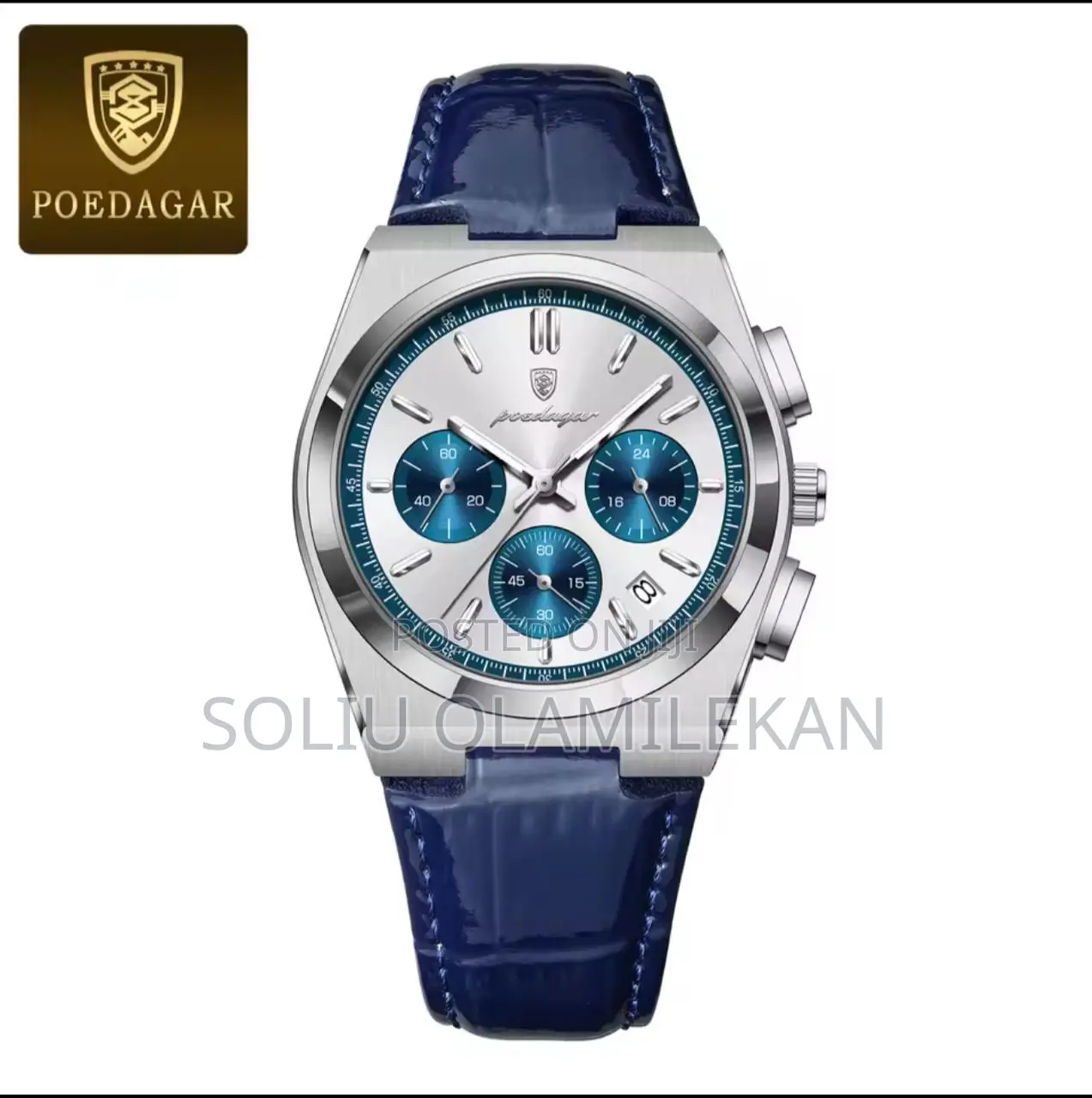 Chronograph Poedagar Leather Watch