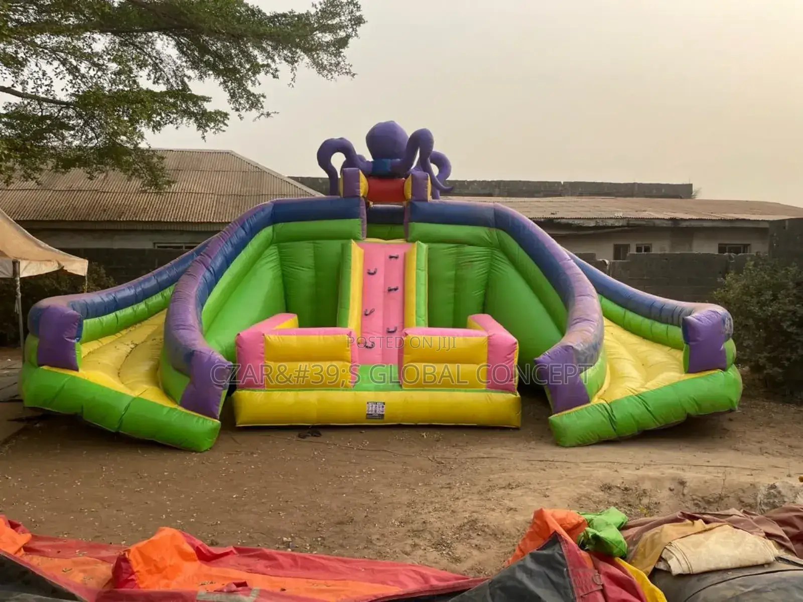Octopus Children Bouncing Castle With Slides