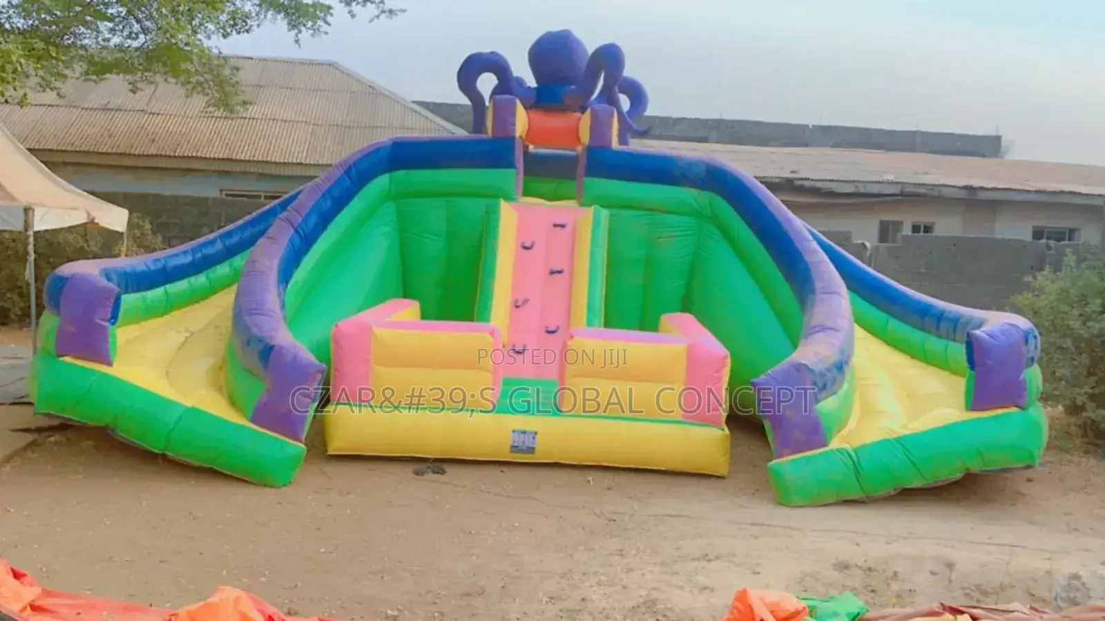 Octopus Children Bouncing Castle With Slides