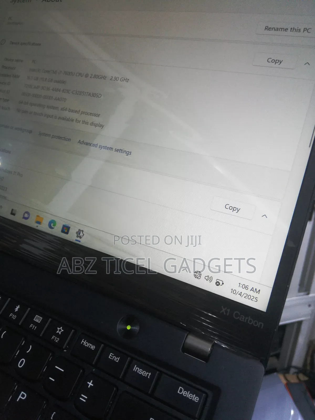 Laptop Lenovo ThinkPad X1 Carbon 16GB Intel Core I7 SSD 256GB