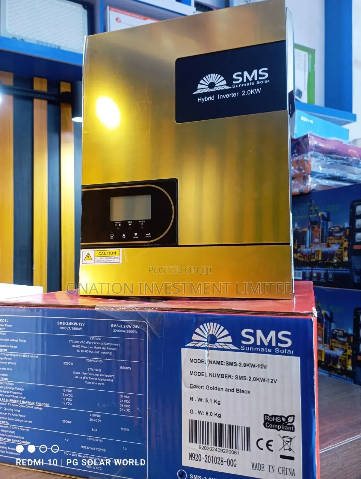 2kva 12v SMS Hybrid Inverter