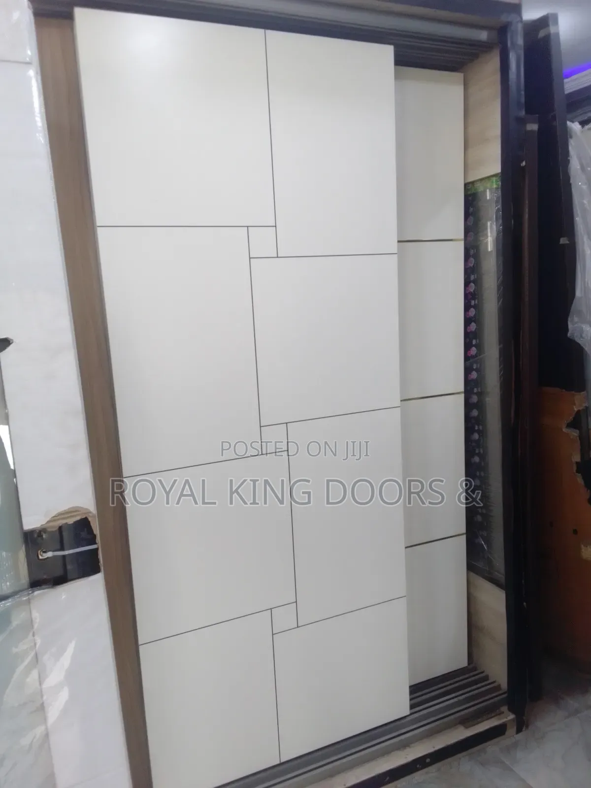 Turkey White and Gray HDF Wooden Room Doors