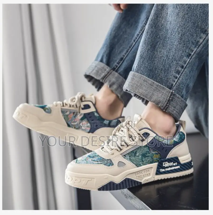 Alagzi New Young Fashion Trendy Board Shoes - Blue