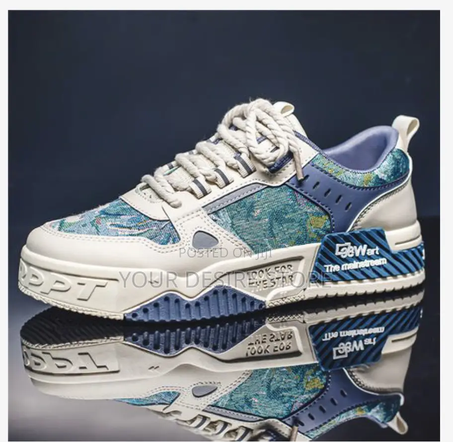 Alagzi New Young Fashion Trendy Board Shoes - Blue