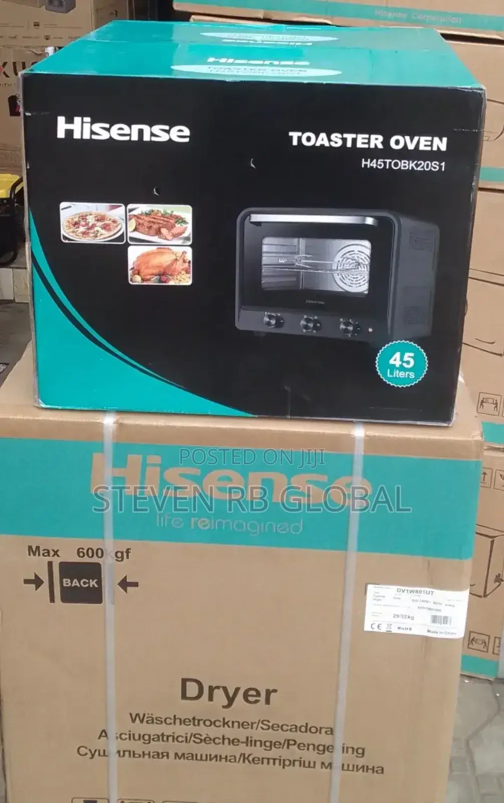 Hisense Toaster Oven 45l 2000w (H45tobk20s1)