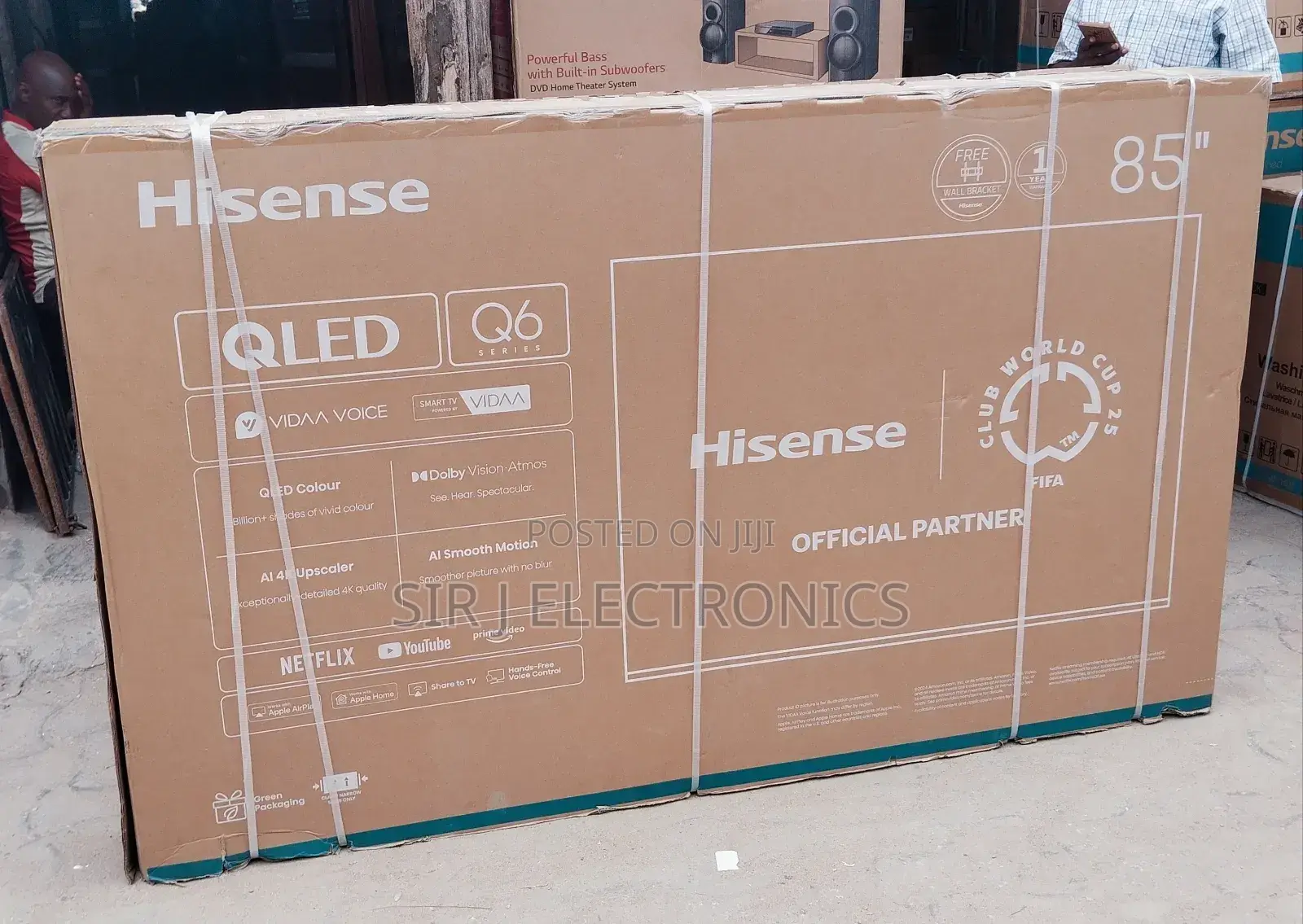 85" Hisense Qled Smart Television (Original) + Warranty