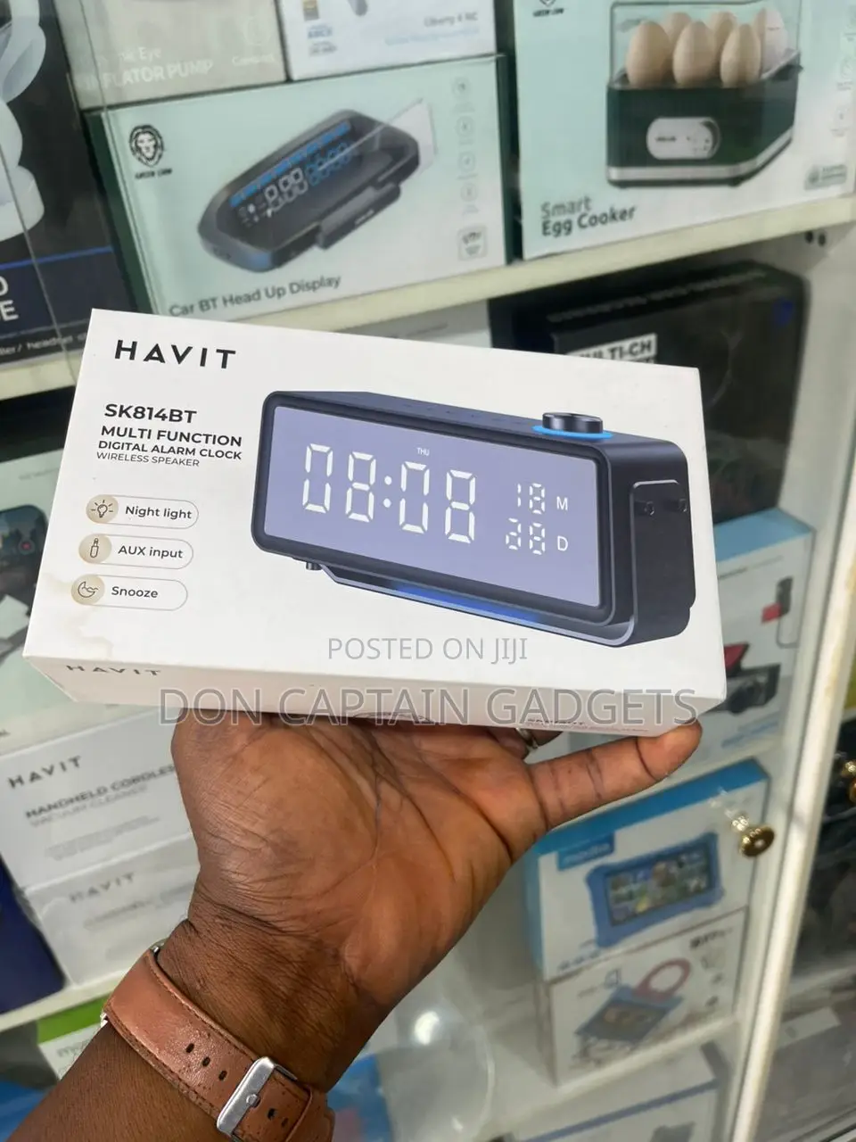 Havit Digital Alarm Clock With Bluetooth Speaker Sk814bt