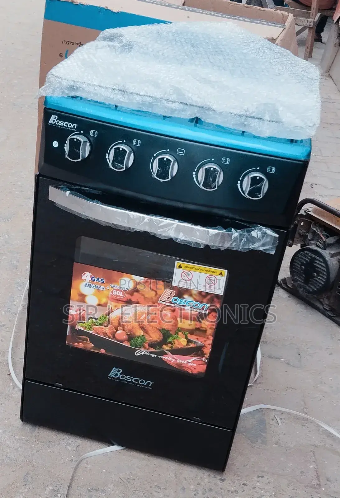 Brand New Boscon 4burner Standing Gas Cooker With Oven/Grill