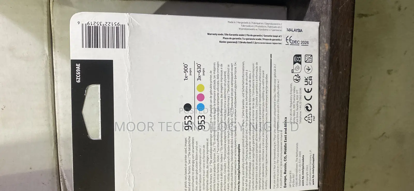 Hp 953 Inks Set Combo