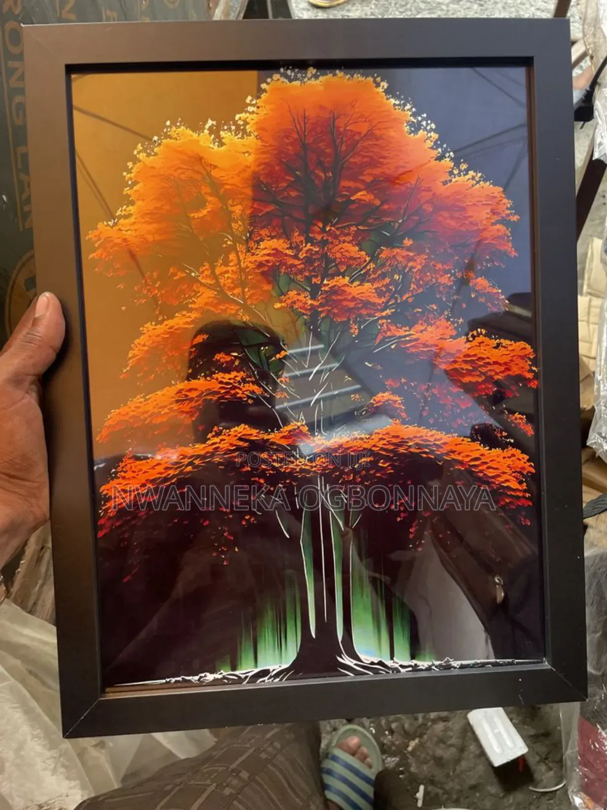 Plant Painting Self-Adhesive Artwork