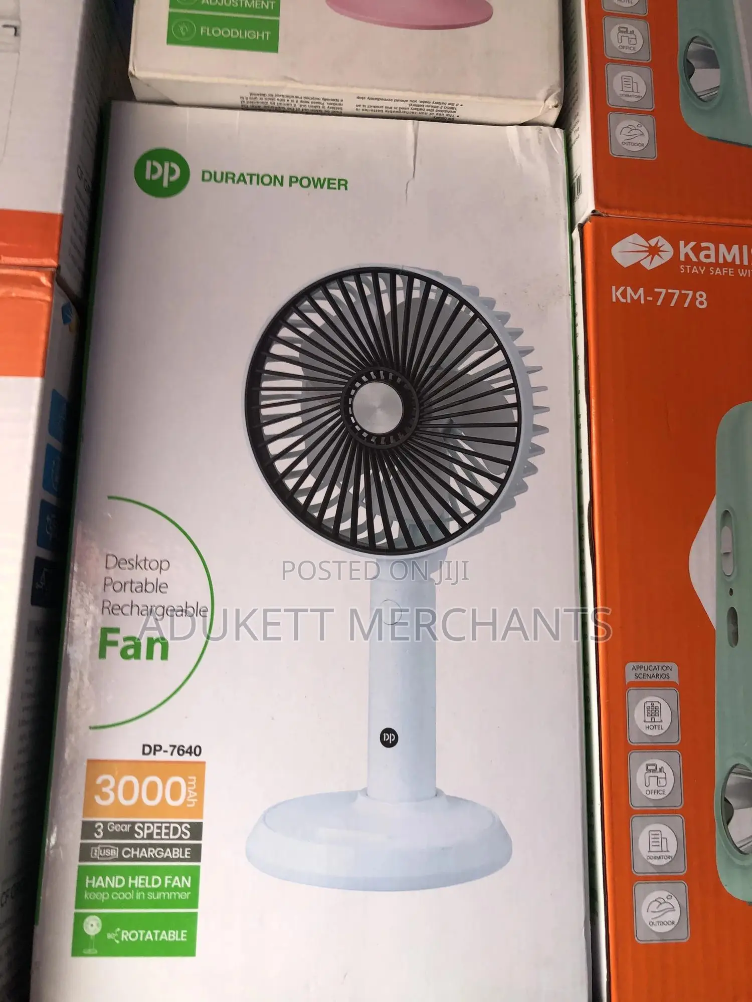 Portable Rechargeable Fan