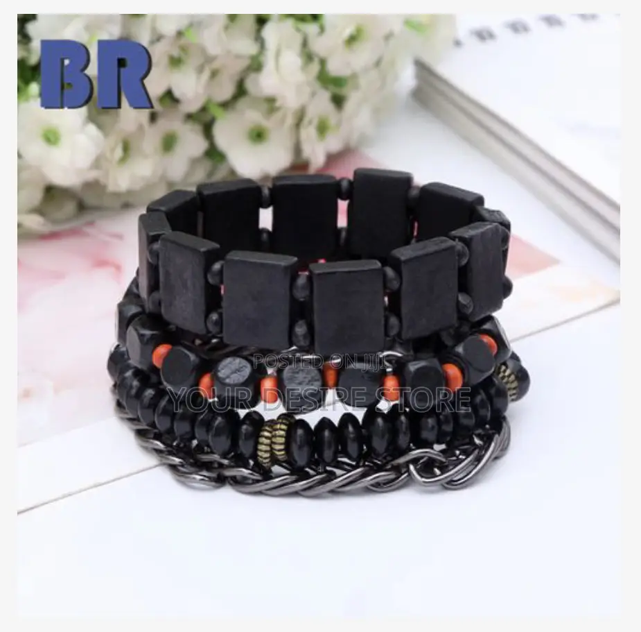 5-Piece Men's Watch and Bracelet Set, Watch Series