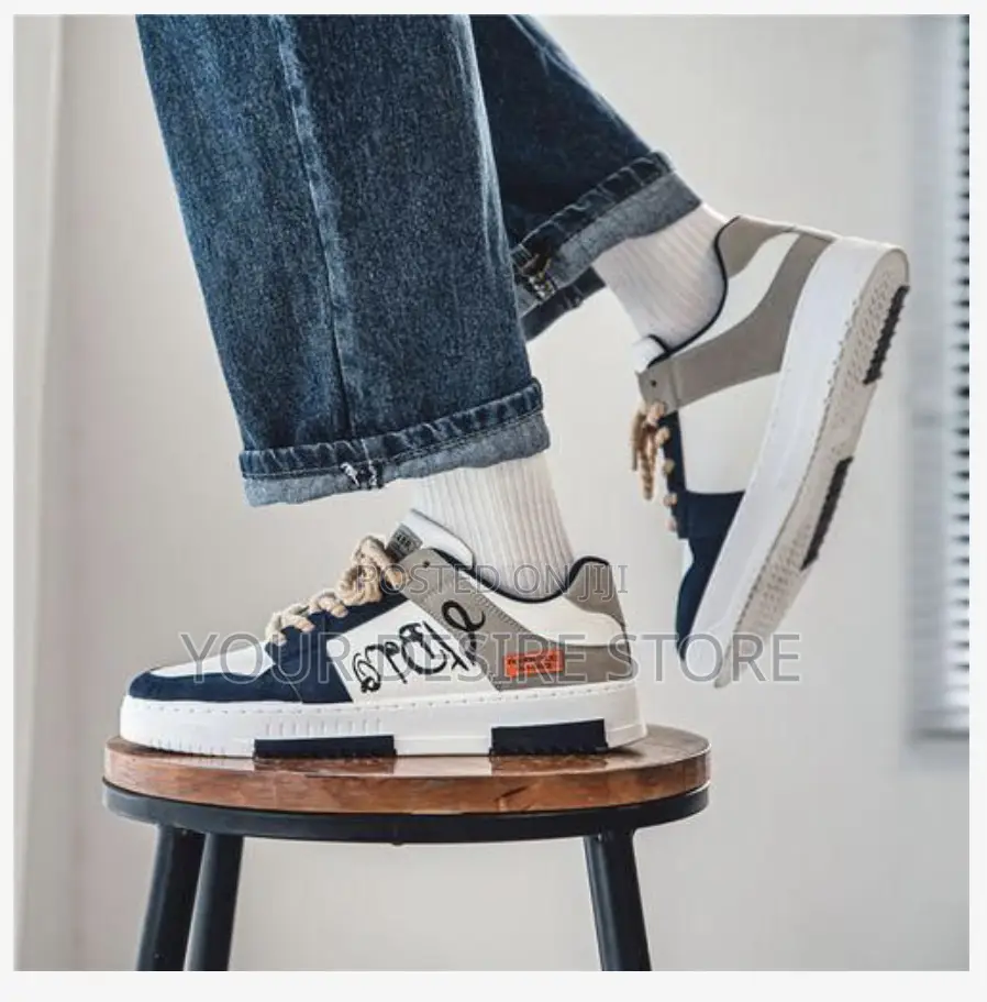 Alagzi Men's Trendy Casual Sneakers - White