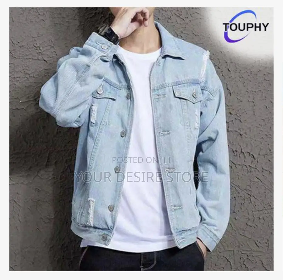 Touphy Denim Jacket Korean Casual Jacket Youth Trend