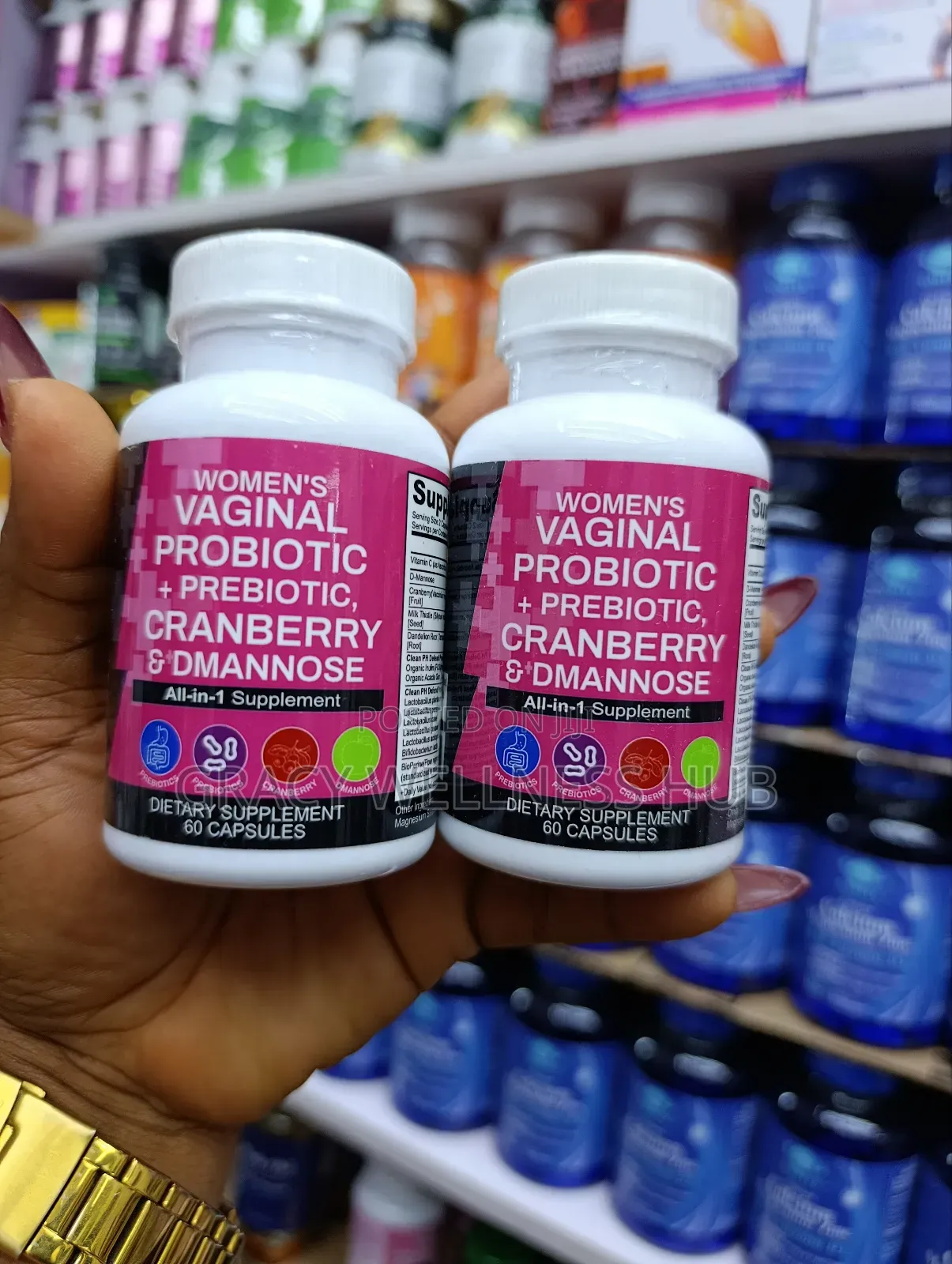 Women's Vaginal Probiotics + Prebiotics Cranberry Dmannose