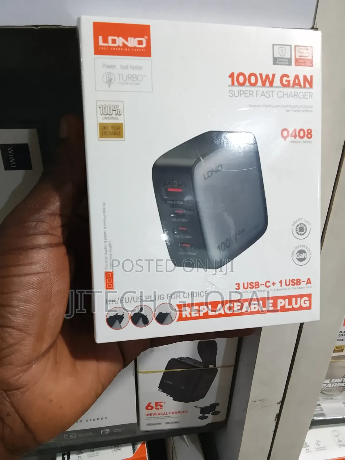 Ldnio 100w Gan Super Fast Charger 4-Port Usb Pd Charger