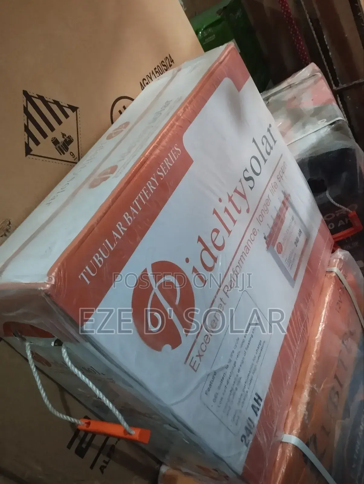 240ah/12v Pidelity Solar Tubular Battery