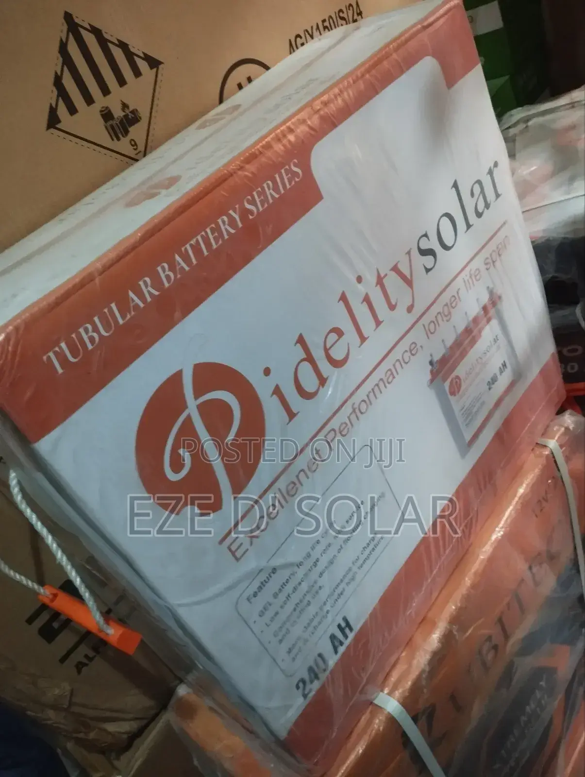 240ah/12v Pidelity Solar Tubular Battery
