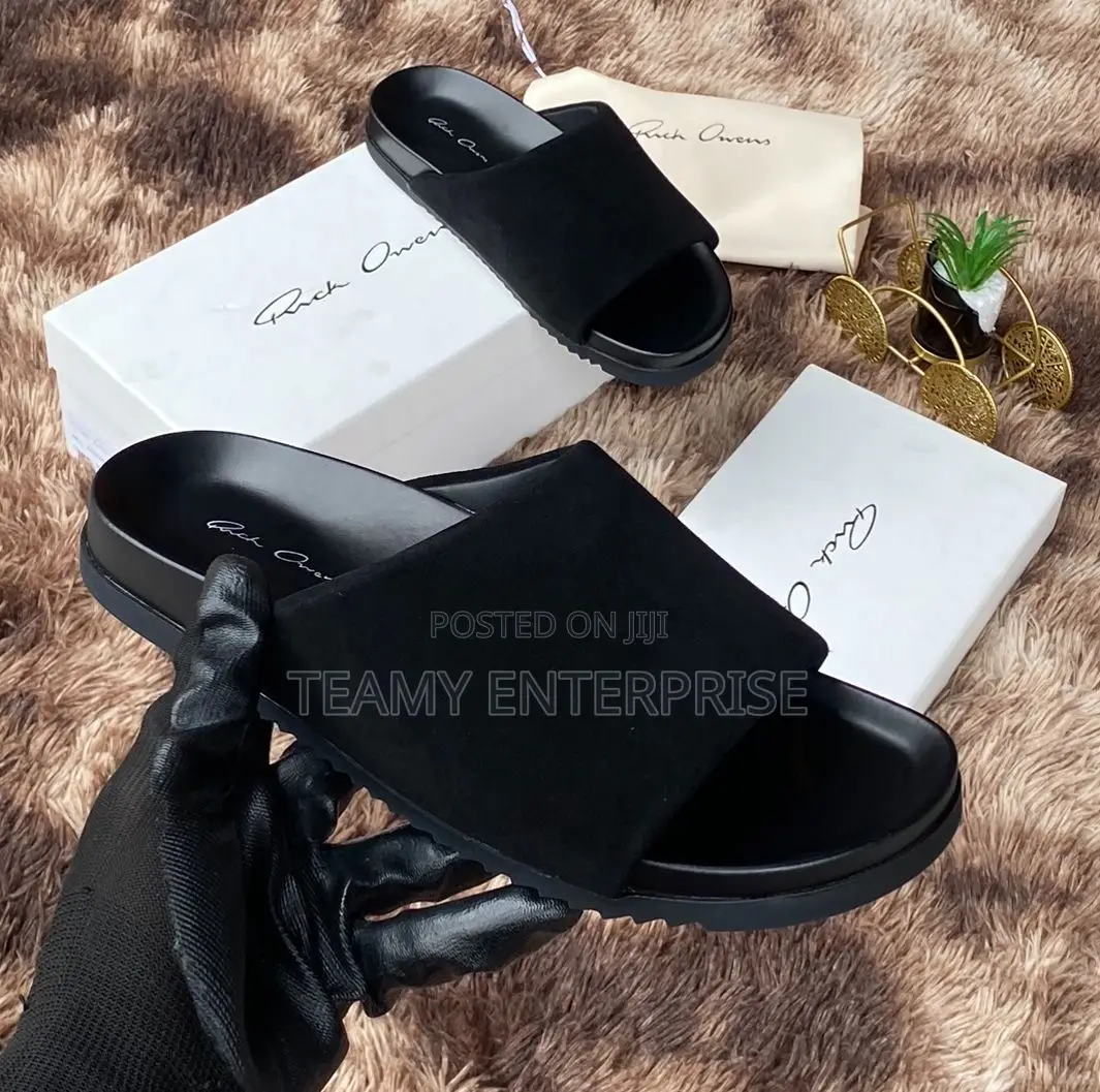 High Quality Rick Owen Slide Luxury Palm Slippers