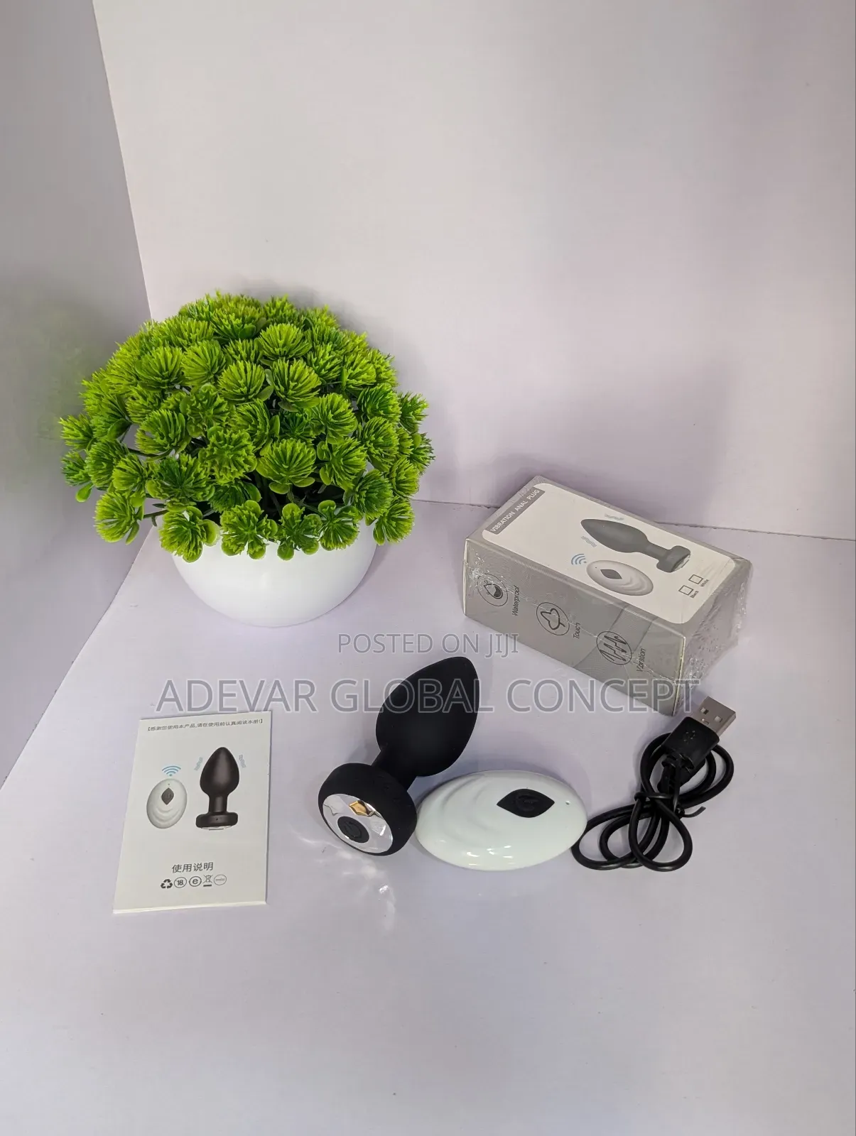 Remote Control Vibrating Butt Plug Anal Sex Toy Vibrator