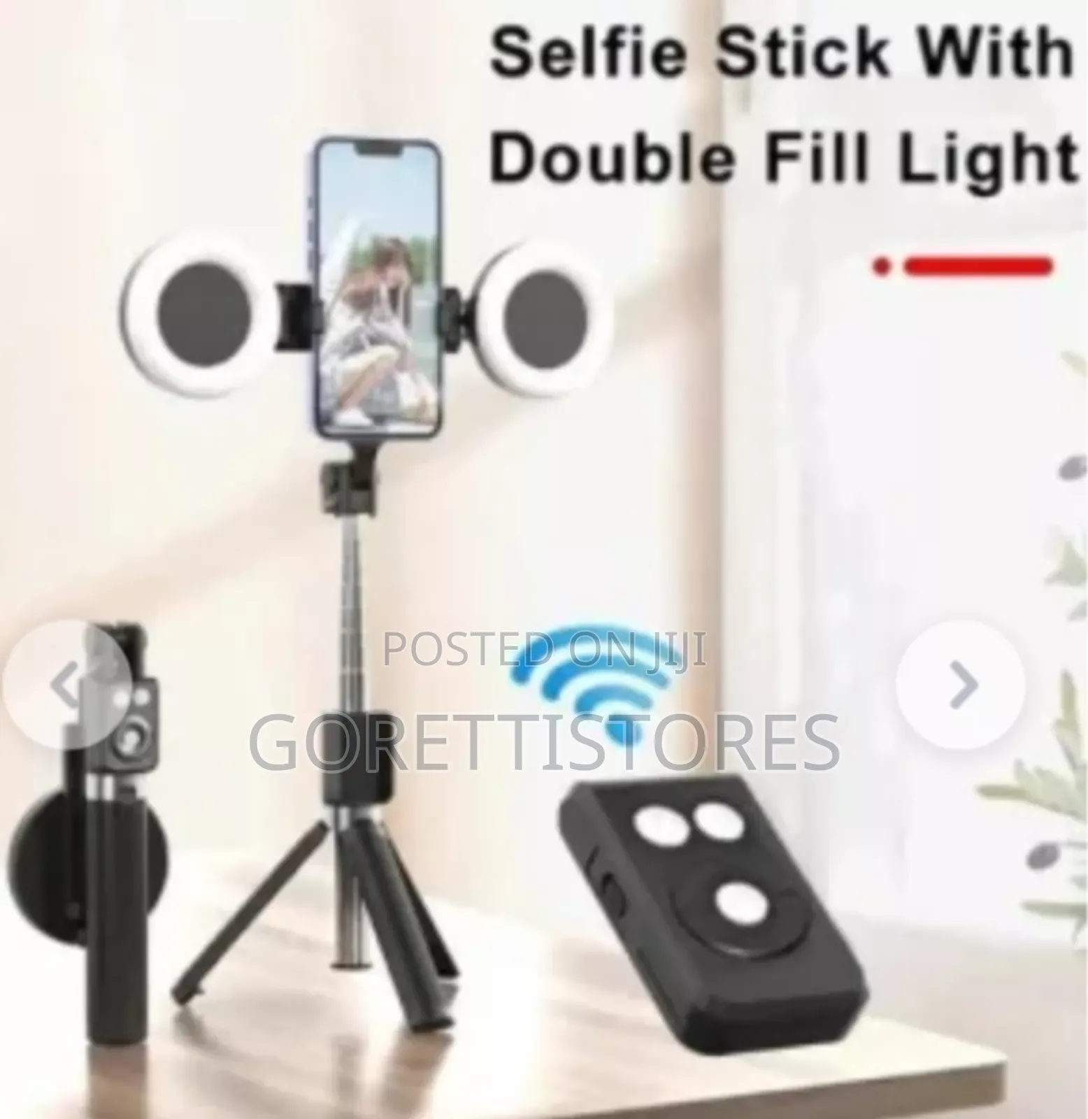 Selfie Stick Tripod With Ring Light