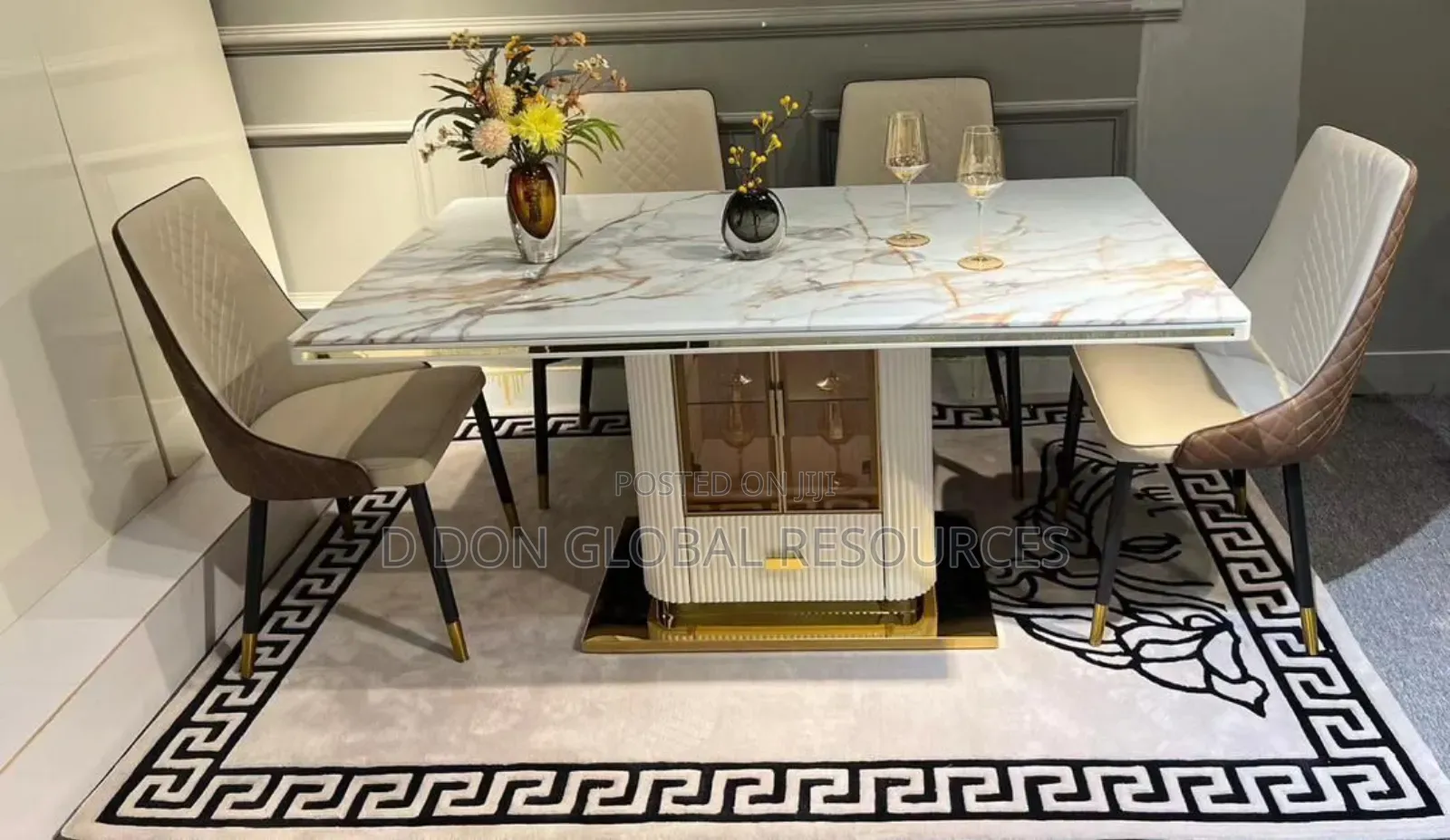 Magnificent Marble Top Dining Set
