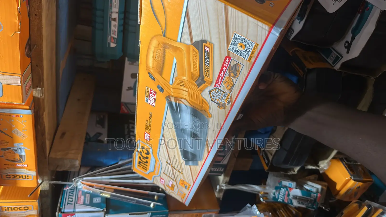 Ingco 20v Cordless Vacuum Cleaner.
