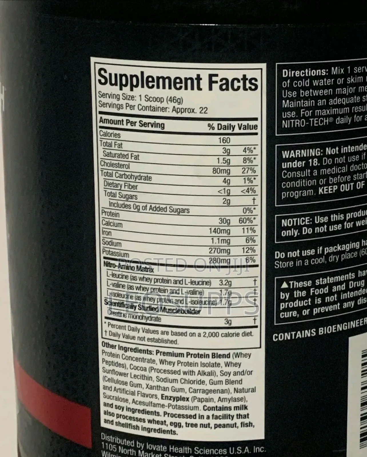Muscletech Nitrotech Whey Protein 2lbs