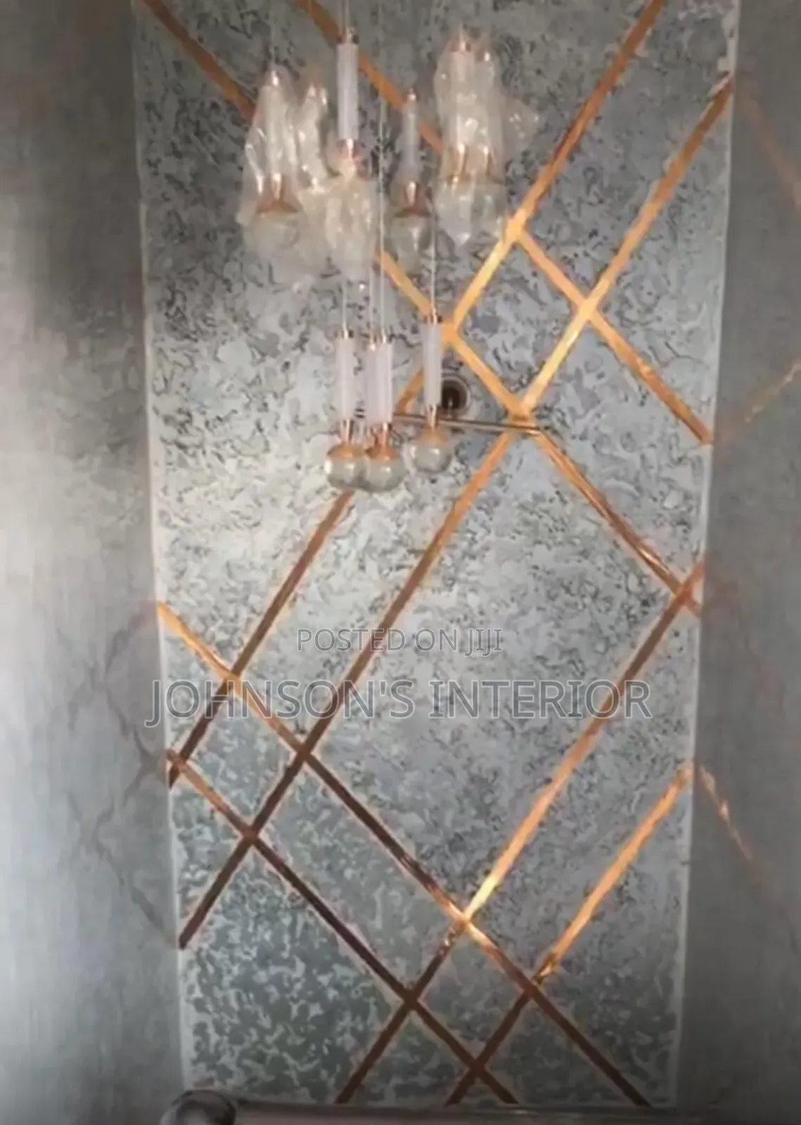 Mapping Painting and Gold Tape Finish