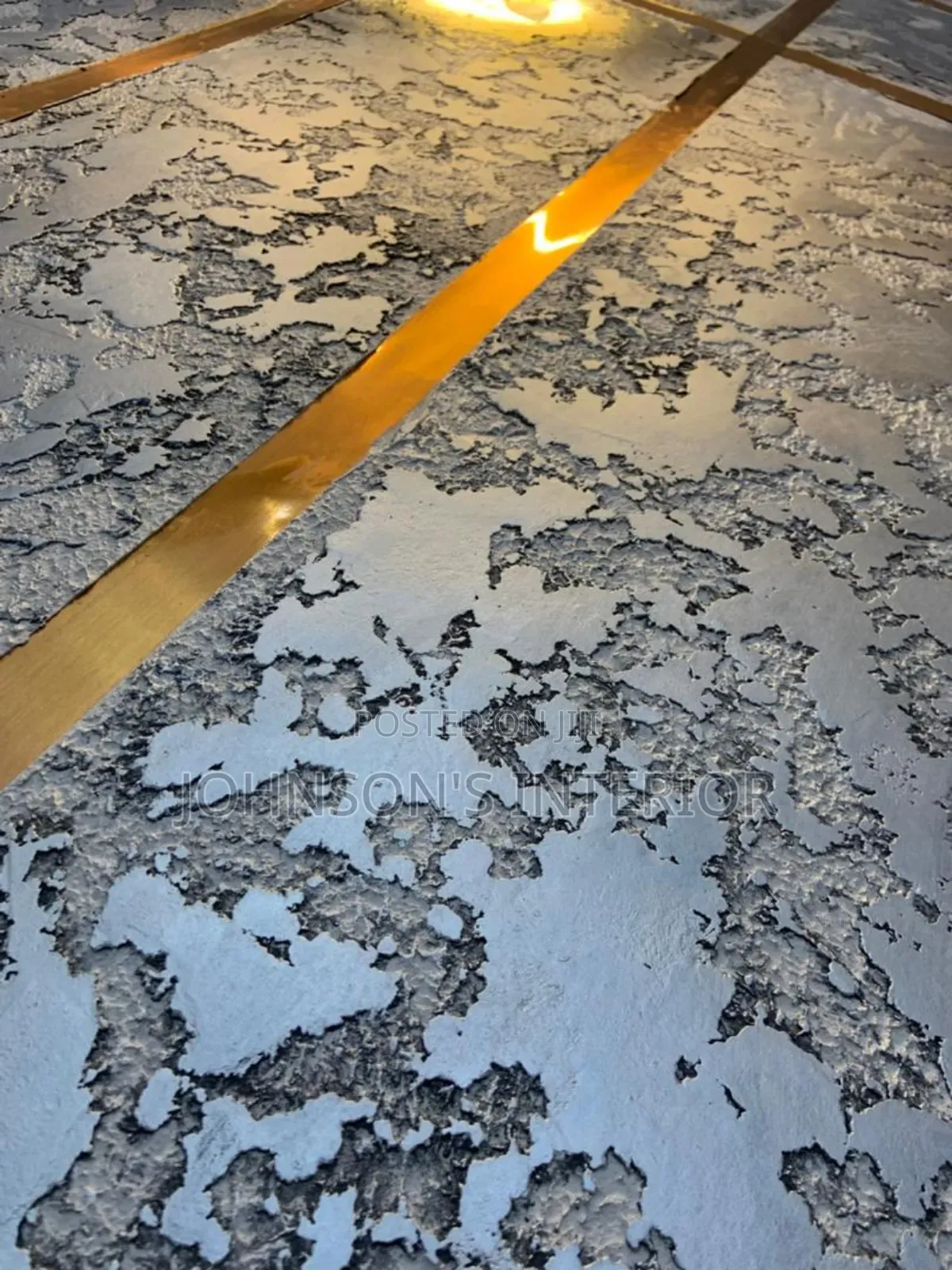 Mapping Painting and Gold Tape Finish