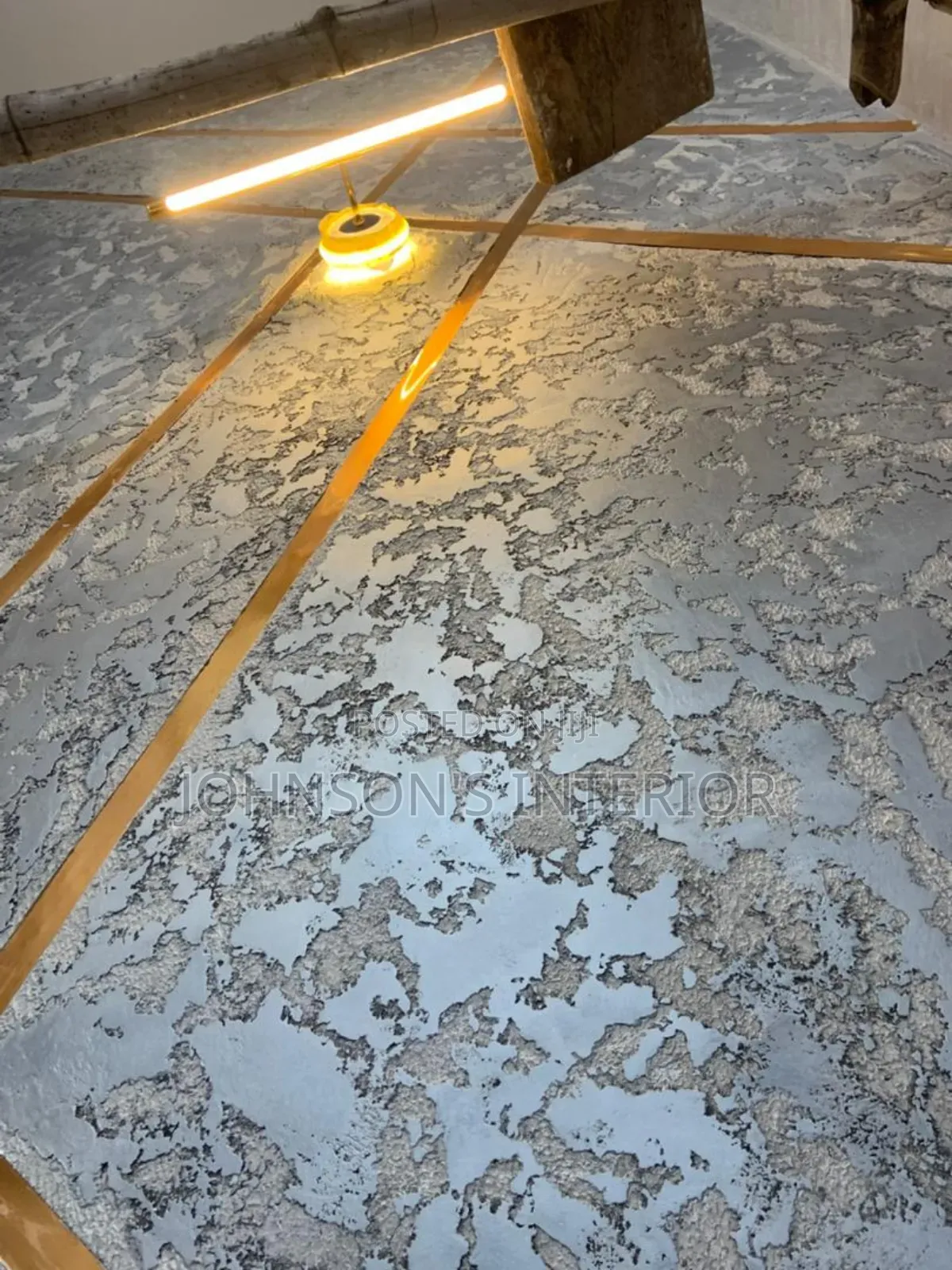 Mapping Painting and Gold Tape Finish