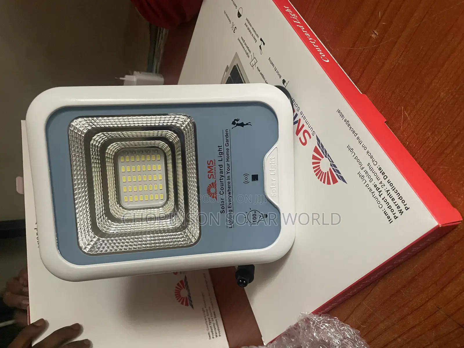 Solar Energy SMS Courtyard Street Light 100watts