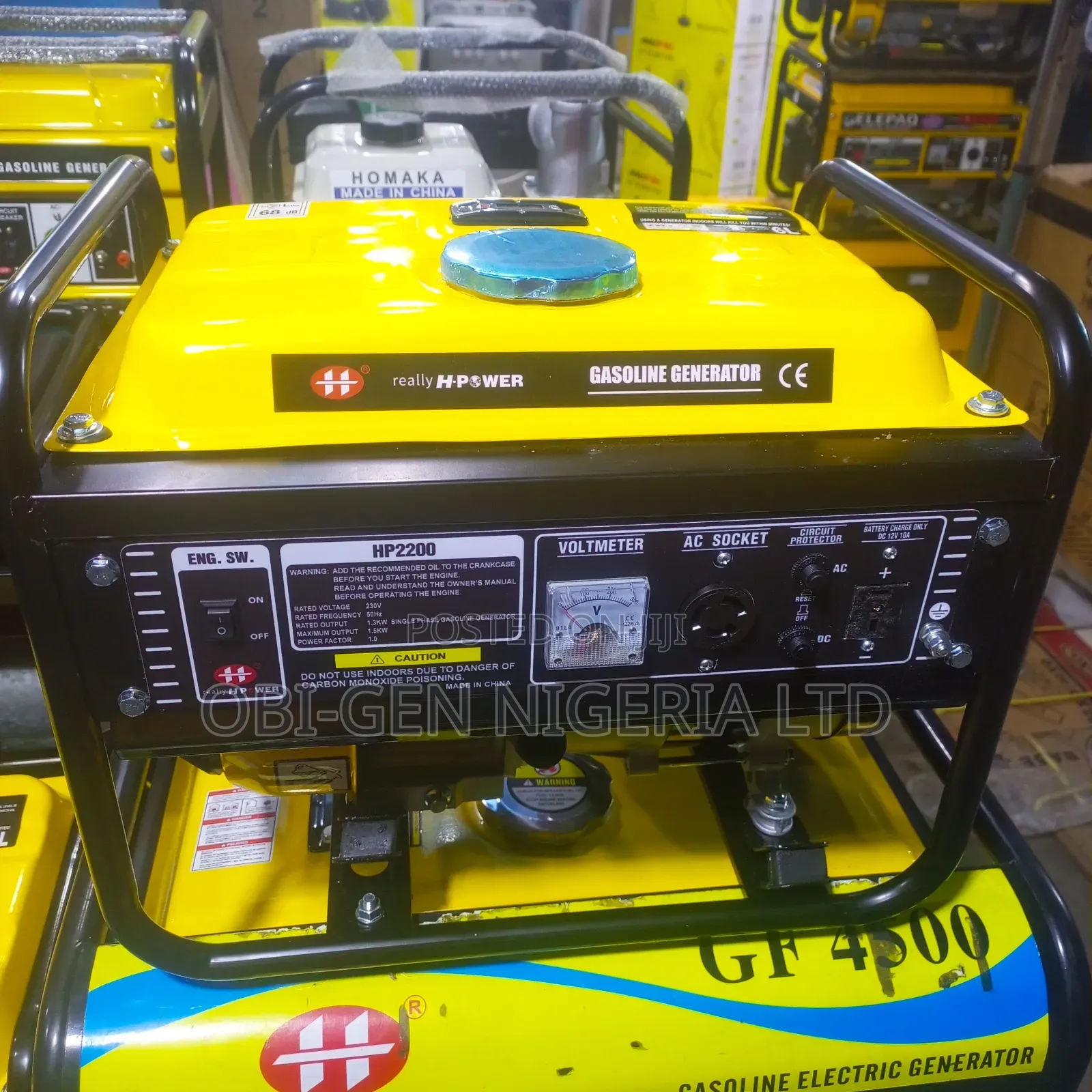 Hipower Hp2200 100% Copper 1.8kva Generator Set