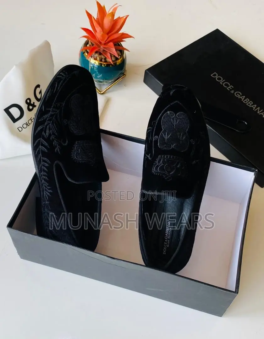 Dolce Gabbana Crated Velvet Shoe 40-46