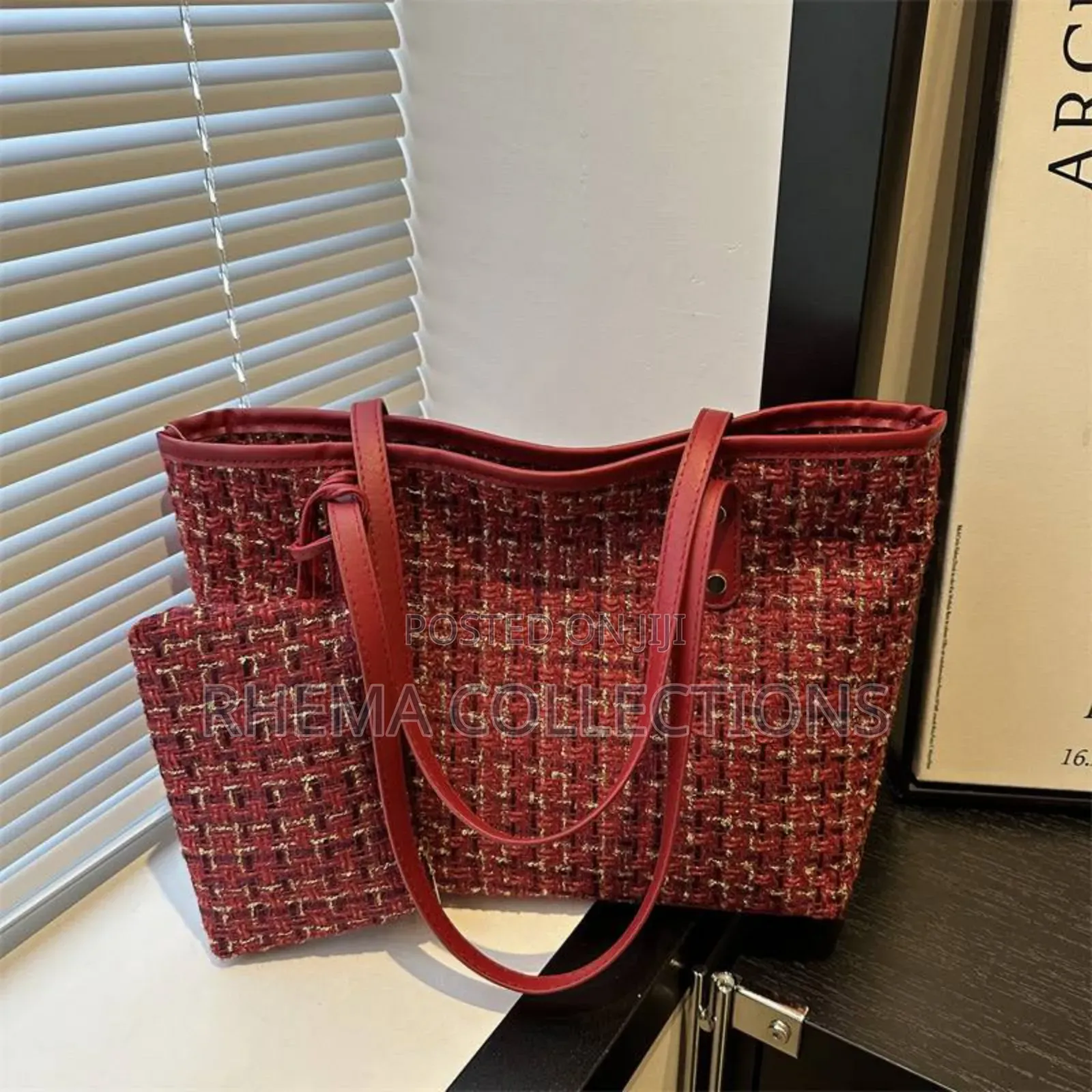 2in1 Tweed Ladies Tote Bag