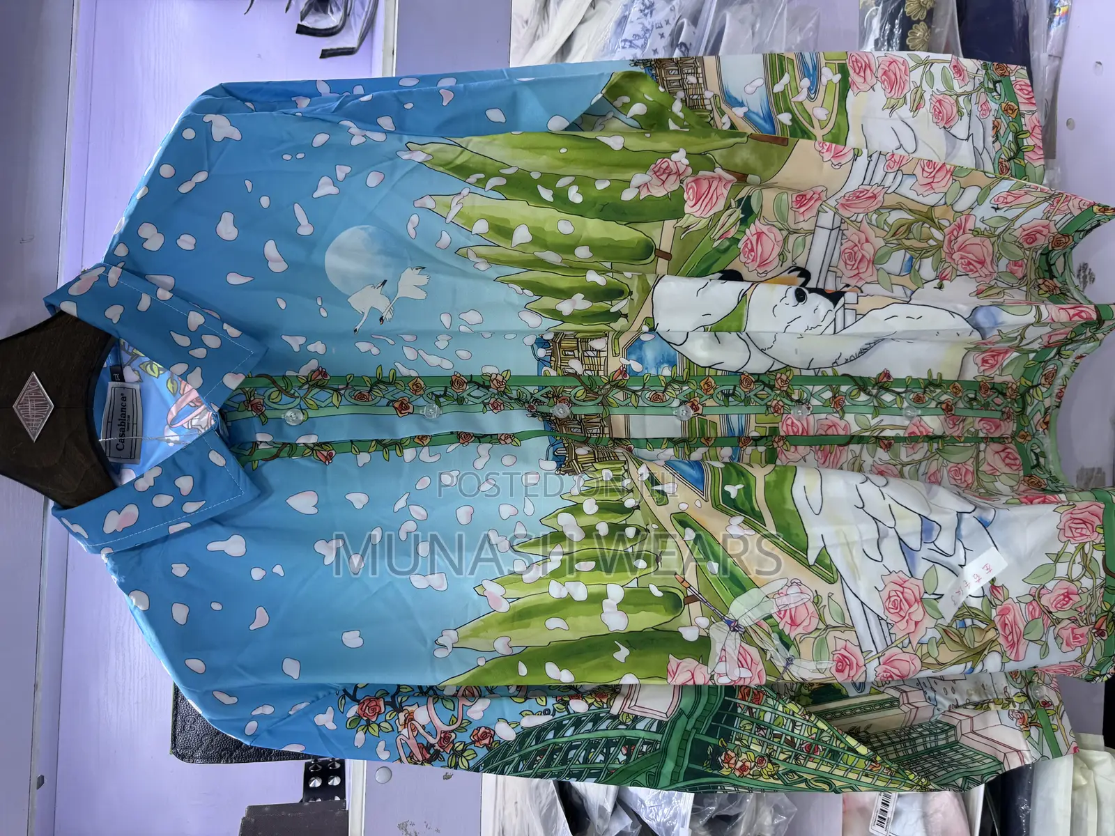 Blue Flower Vintage Longsleeve Rome