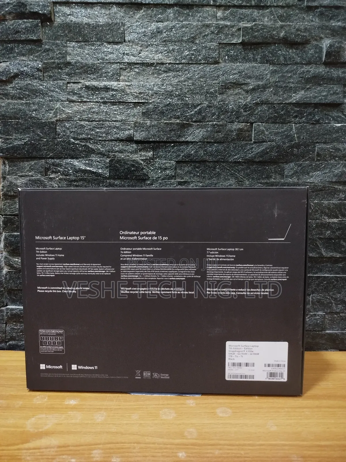 Microsoft Surface Laptop 7 64GB Qualcomm Snapdragon X Elite SSD 1T