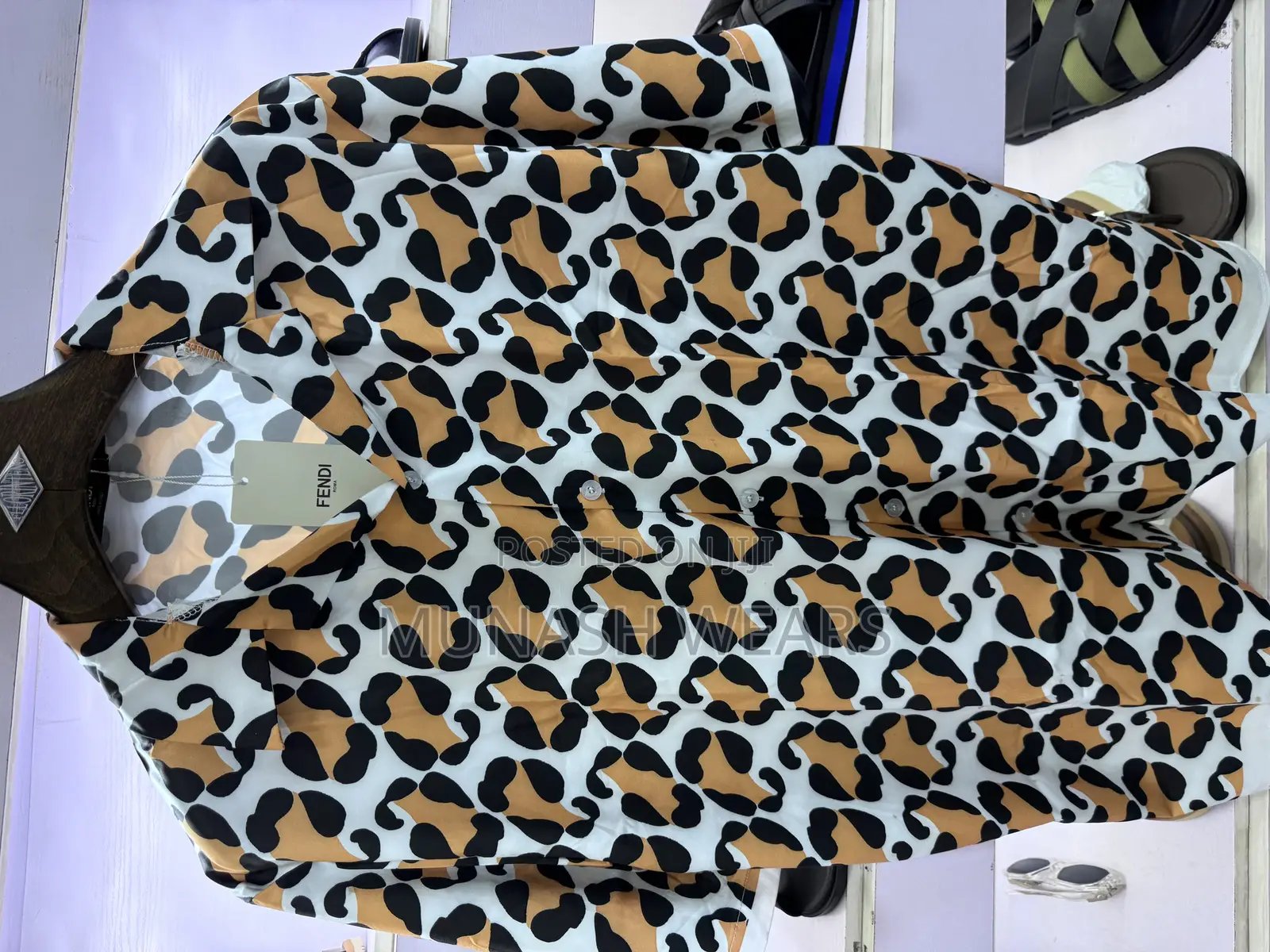 Fendi Crest Shortsleev Shirt S-5xl