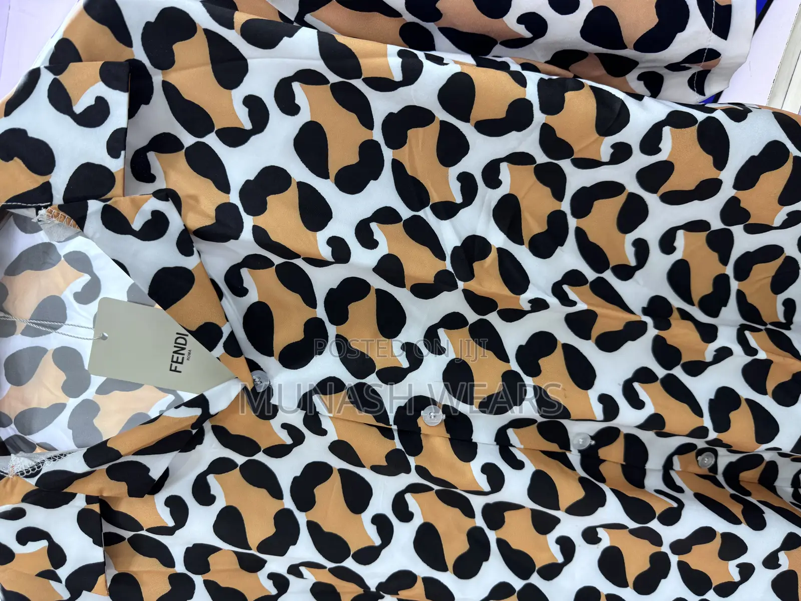 Fendi Crest Shortsleev Shirt S-5xl
