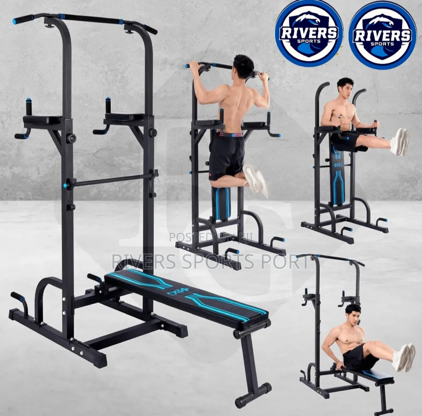 Multi Functional Power Tower/Pull-Up With Bench Press