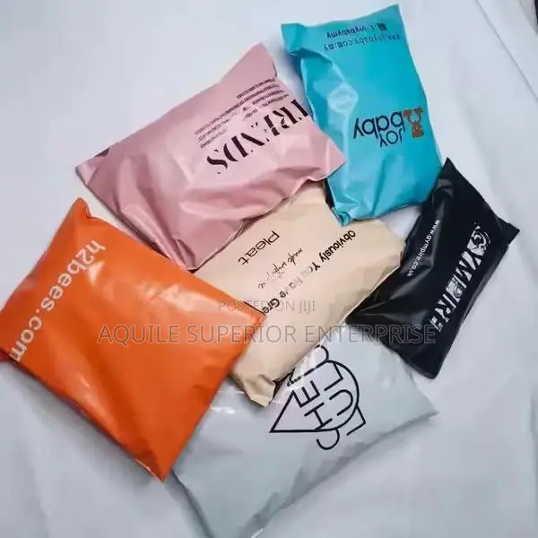 Small Custom Printed Courier Nylon Bag for Shipping, Lagos, Moq:100pcs
