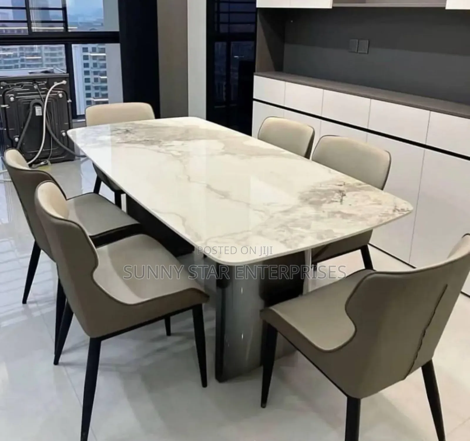 High Quality Executive Set Of Marble Dinning