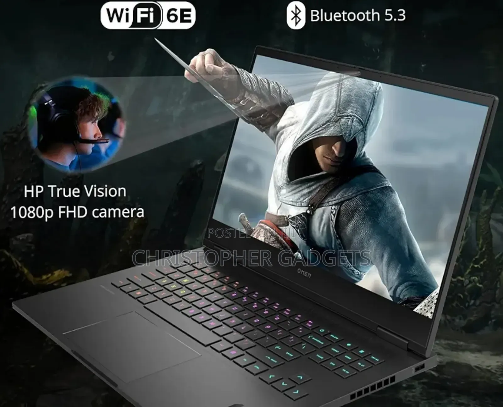 New Laptop HP Omen 16 16GB AMD Ryzen 9 SSD 512GB